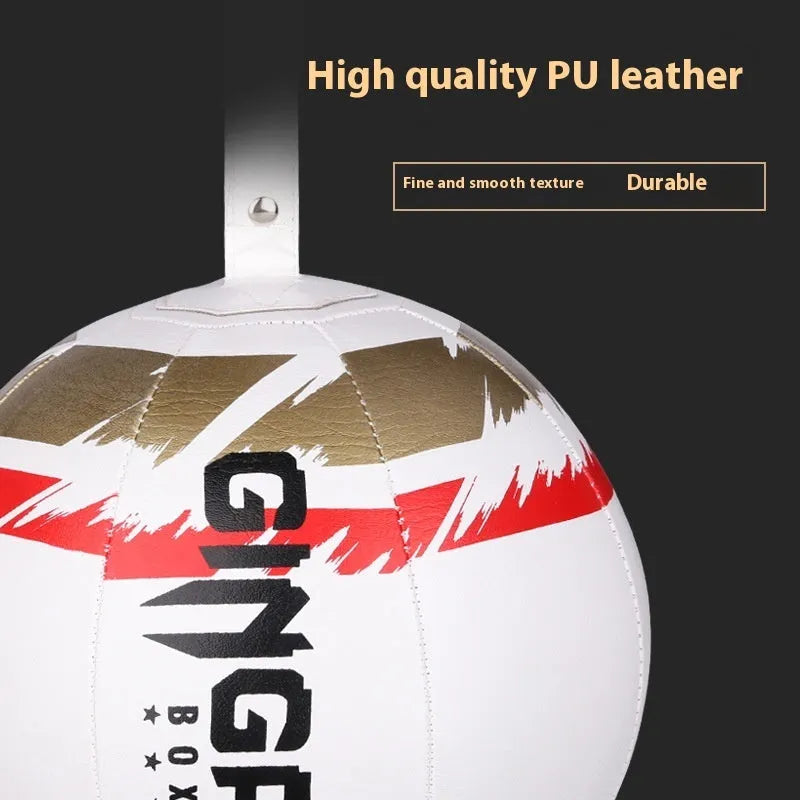 Black and green hanging boxing speed ball for reaction training