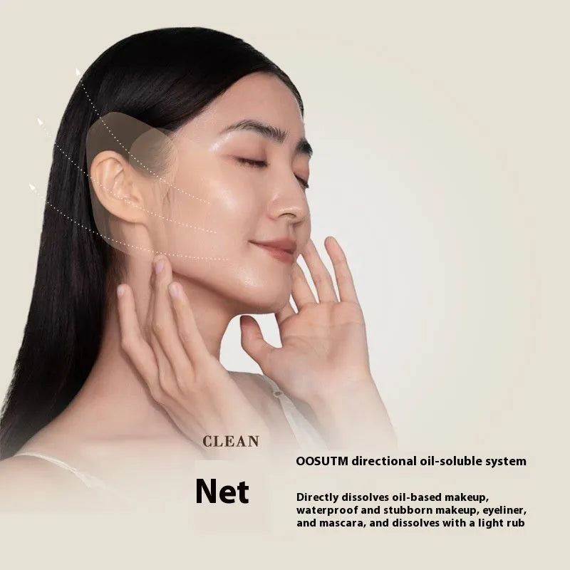 Plant extract cleansing cream boxes with portable sachets for facial eye lip makeup removal