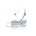 Large round iron box panel light with 3CCT 5CCT dimmable aluminium shell for ceiling installation