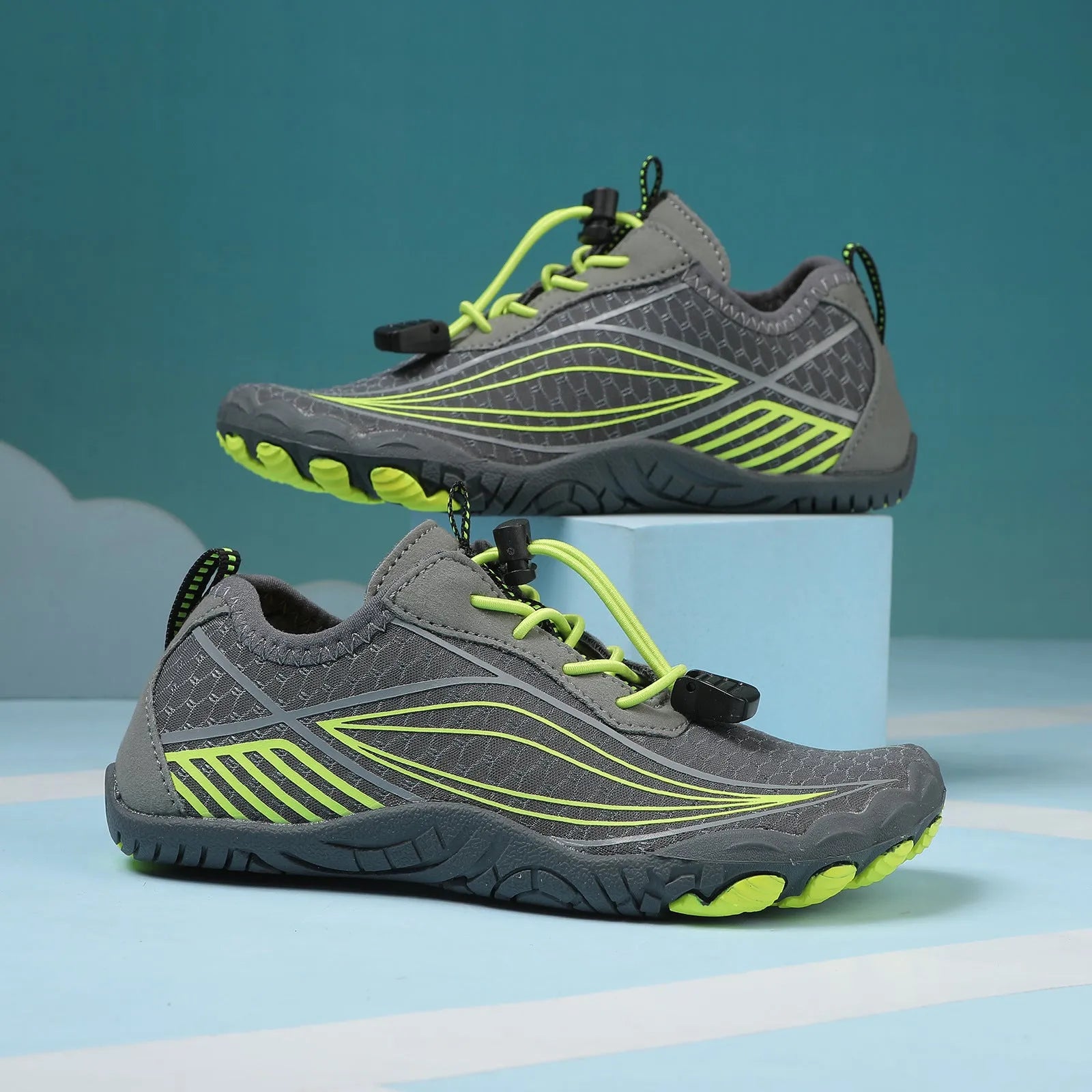 Children's quick-dry wading shoes with non-slip rubber sole in multiple colour options