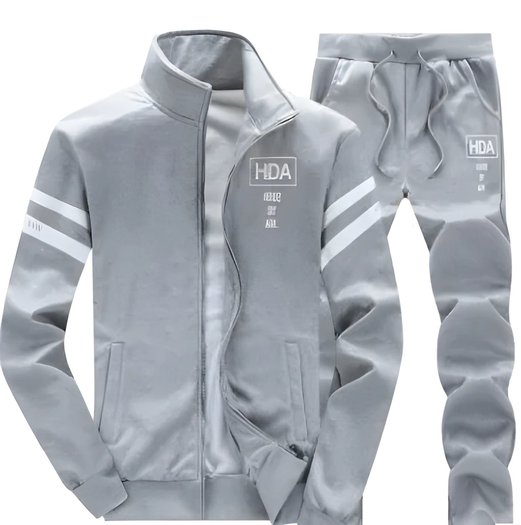 New men's sweatshirt jacket in black cotton-polyester blend pullover style
