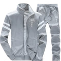 New men's sweatshirt jacket in black cotton-polyester blend pullover style