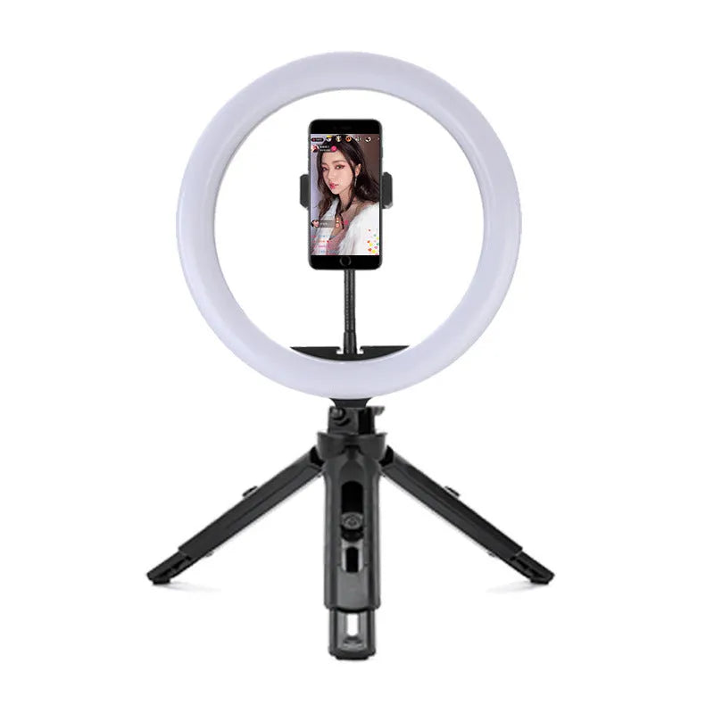 10-inch ring selfie light on a 19cm metal bracket for smartphone photography