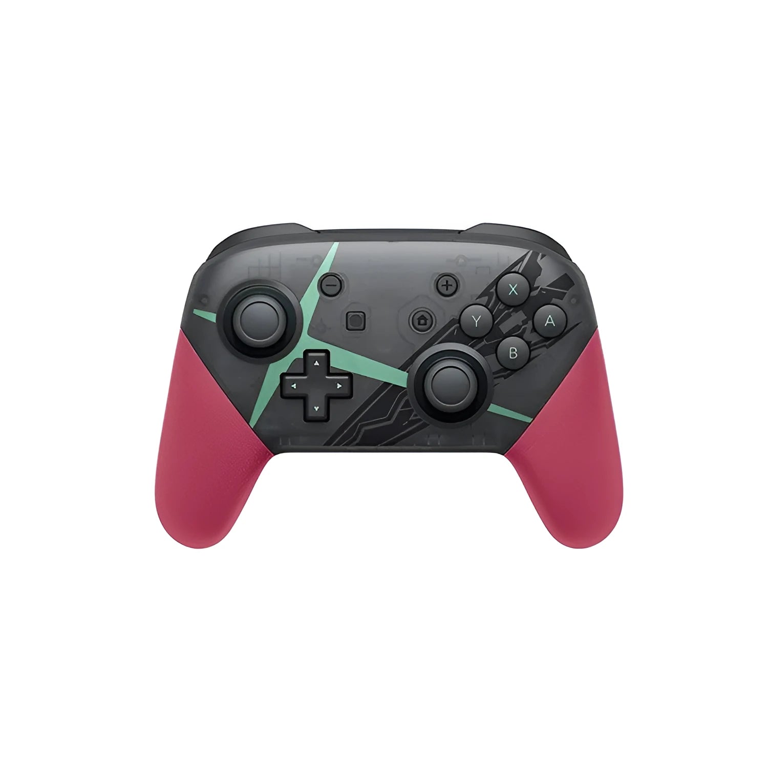 Wireless Bluetooth gamepad with vibration in black, white, red, and green colour options.