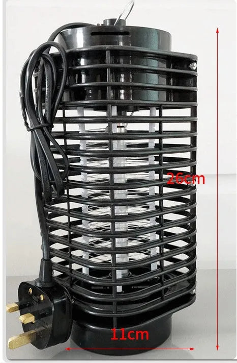 Black King Kong hanging electric mosquito killer device with a metal grid and UK three-pin plug.