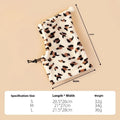Cloth pet hat with bear face and rabbit ears for dogs or cats in leopard print colour.