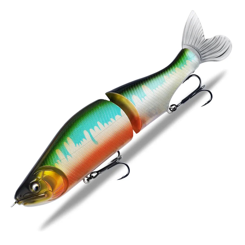 185mm hard plastic fishing lure for bass and pike in one of fifteen colour options