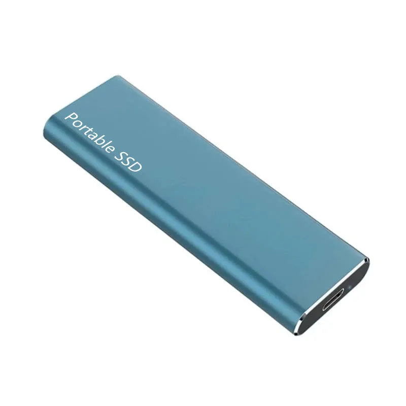 Red Hot Mobile SSD expansion hard disk with metal shell and ultra-thin design on a white background.