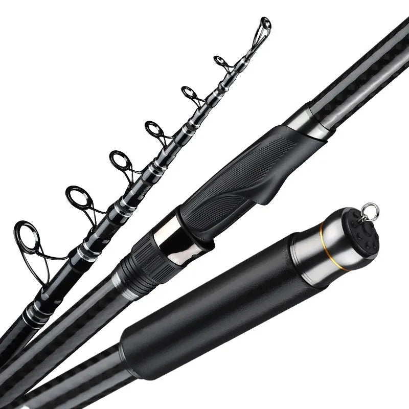 Newly upgraded Sparkling Lake carbon casting rod for long-distance sea fishing, ultra-hard, 2.1m to 5.4m sizes