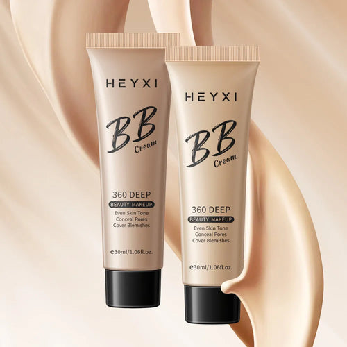 Waterproof BB cream in four shades 01, 02, 03, 04 with sweat-proof properties