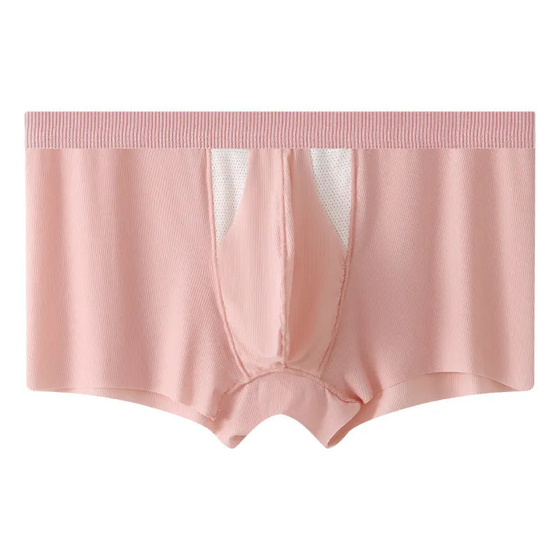Men's ice silk double-layer shorts in multiple colours showing the hole bag compartment for dry wet separation.