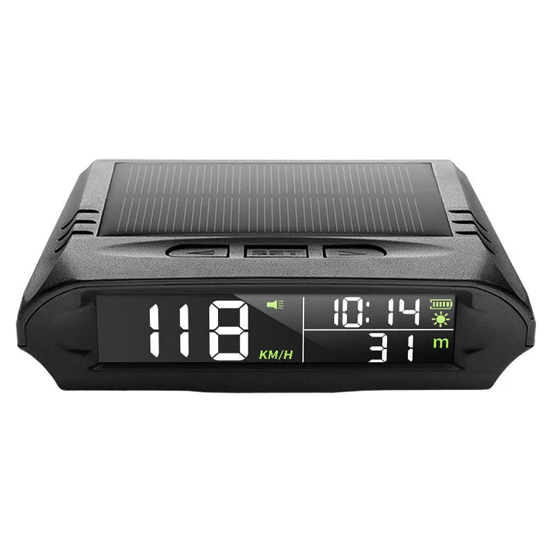 Car head-up display with GPS and solar power, ABS+PC casing, 10x8x3cm, Model X98