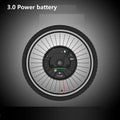 Yunzhilun 26-inch bicycle electric conversion kit showing hub motor wheel, lithium battery pack, and charger.