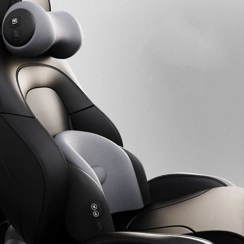 Car massage cushion with memory cotton construction and electric massage function
