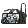 Portable industrial endoscope with 4.5-inch colour screen and 5.5mm dual lens probe