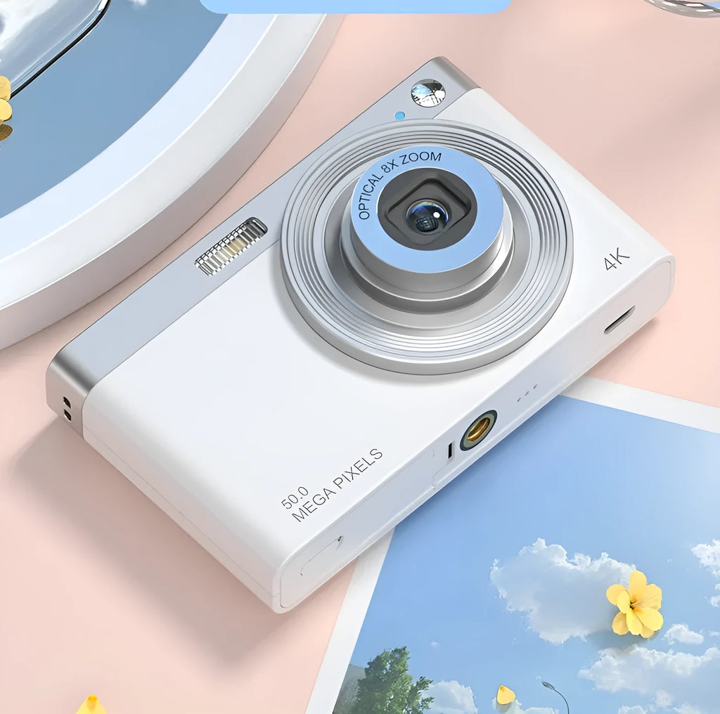 Student digital camera with retro CCD HD beauty mode in three colours