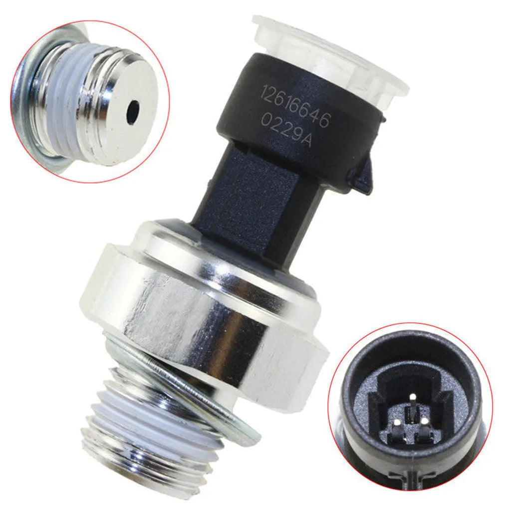 Oil pressure sensor replacement part for Buick and Chevrolet cars.