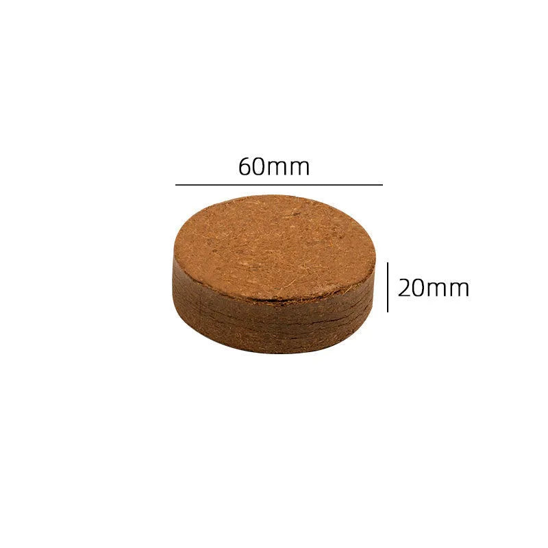 Nutrient soil blocks for vegetable planting and seedling cultivation in various sizes.