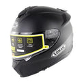 Motorcycle electric bicycle helmet with anti-fog double lens, ABS shell, unisex, available in multiple colours and sizes