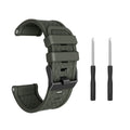 Jiaming 26mm stainless steel buckle silicone watch strap in eight colour options