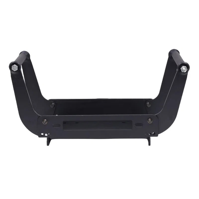 Black external square mouth portable quick plug self-rescue winch bracket for vehicle recovery