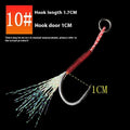 Bright wire iron plate single fishing hook with binding wire for sea fishing.