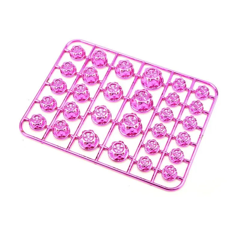 30-piece motorcycle ABS plastic screw cap set in eight colours for bolt covering