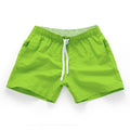 Men's straight leg polyester beach shorts in multiple colours with extended sizing options