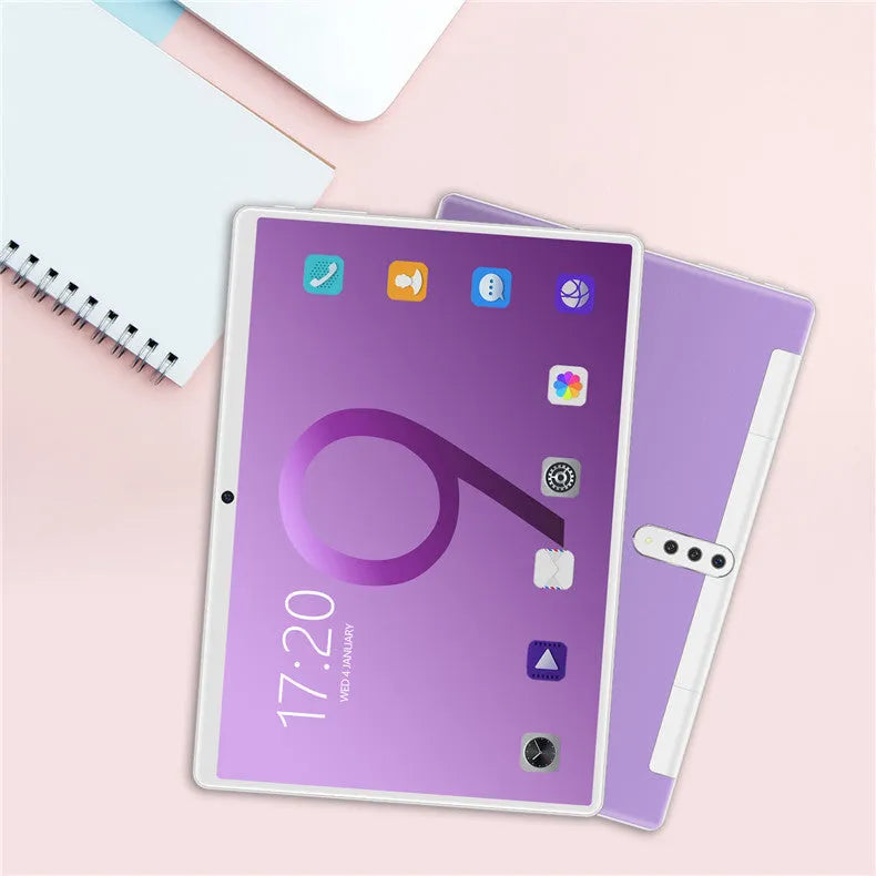 T10W Android tablet with 10.1-inch IPS screen, detachable keyboard, and GPS navigation feature