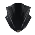 Universal motorcycle windshield 4mm plexiglass black colour for street car modification handlebar mount