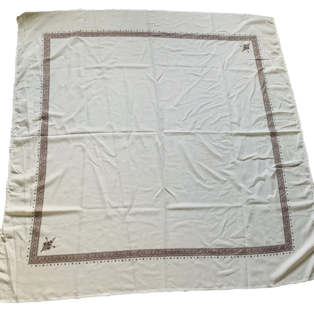 Printed square polyester scarf in six colour options measuring 138cm x 138cm