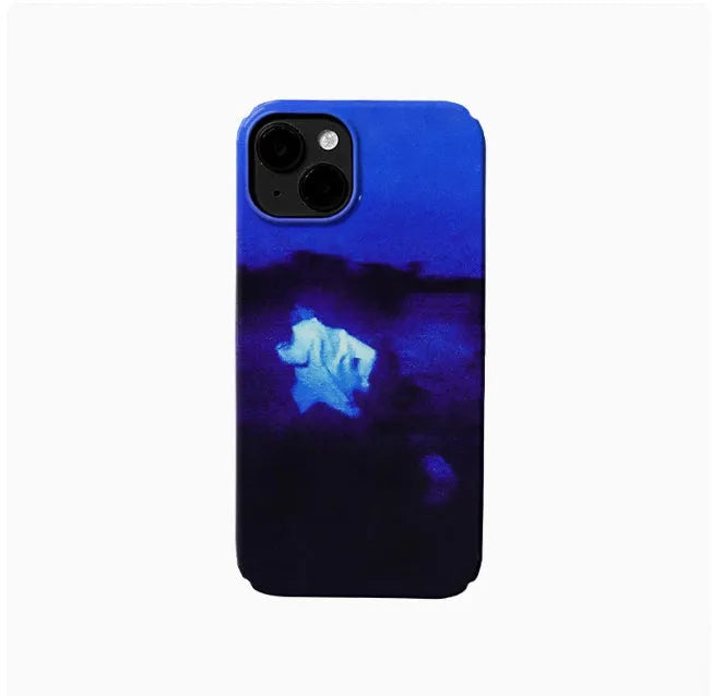 Glossy Fine Hole Niche Art Phone Case for Apple iPhone 15 14 13 12 11 Pro Max Plus Mini Hard Shell Protective Cover Compatible with Multiple iPhone Models Trendy Fashion Design