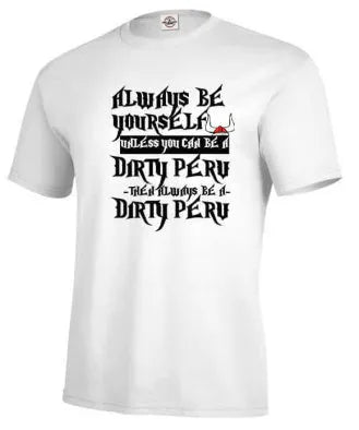 Men's solid white short-sleeve printed T-shirt with a straight casual fit