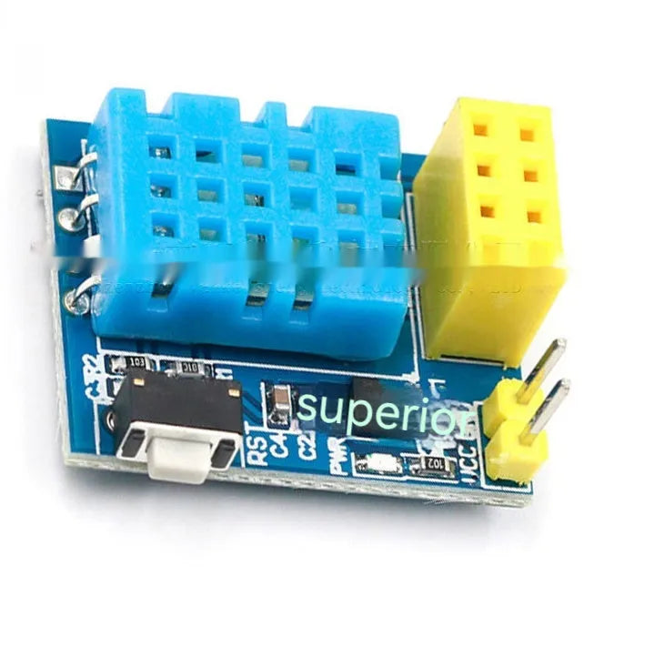 Temperature and humidity WiFi node module with DHT11 sensor for wireless environmental monitoring