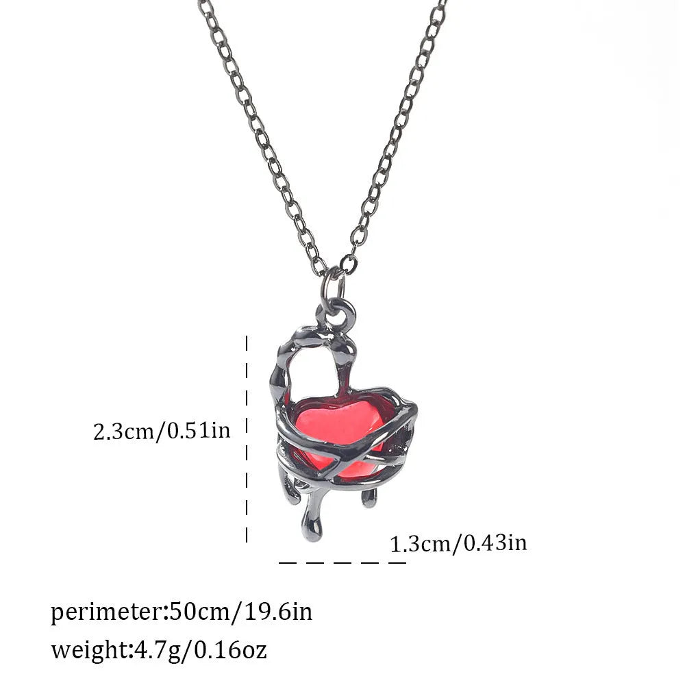 Gothic zinc alloy necklace with electroplated bat and spider pendant designs for Halloween.