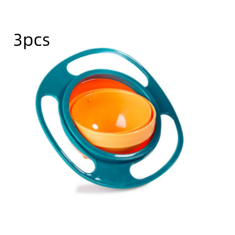 Children's rotating balance bowl in plastic, blue colour, suitable for toddlers over 24 months