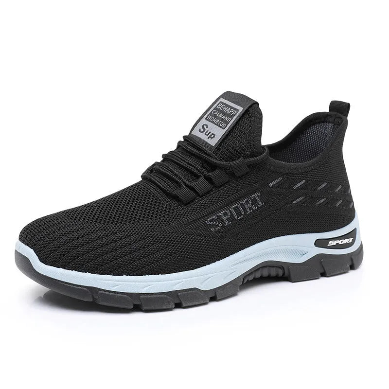 Casual sports sneaker with soft PVC injection moulded sole in low-top breathable design