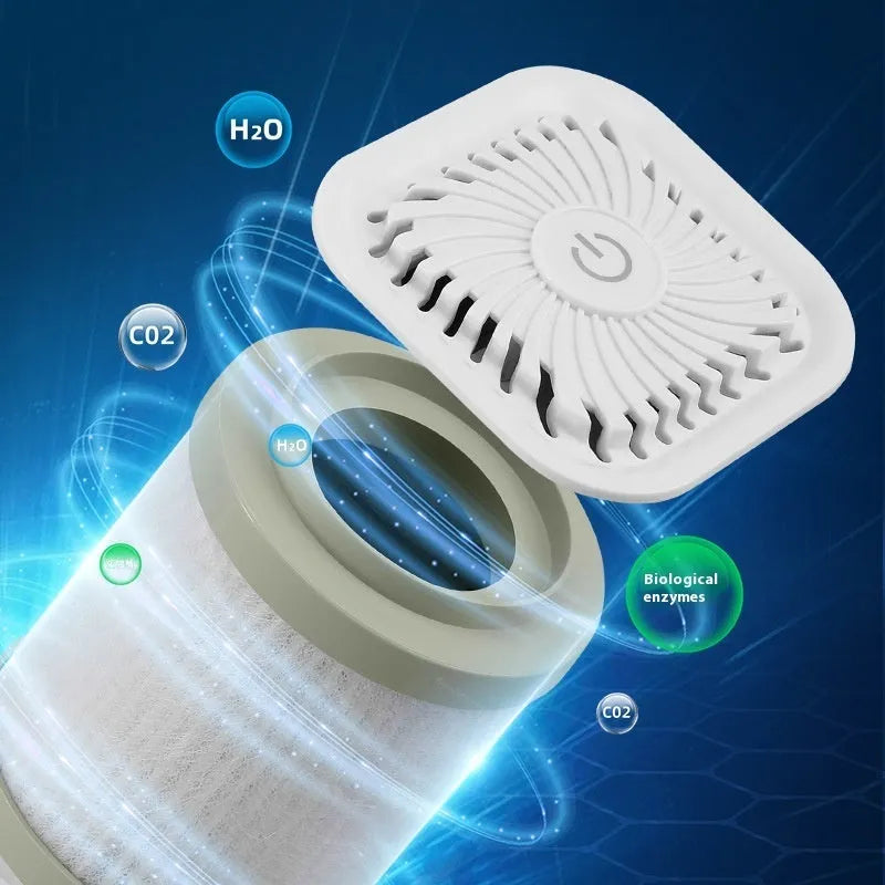 Mini USB air purifier in black or white for spaces under 10 square metres