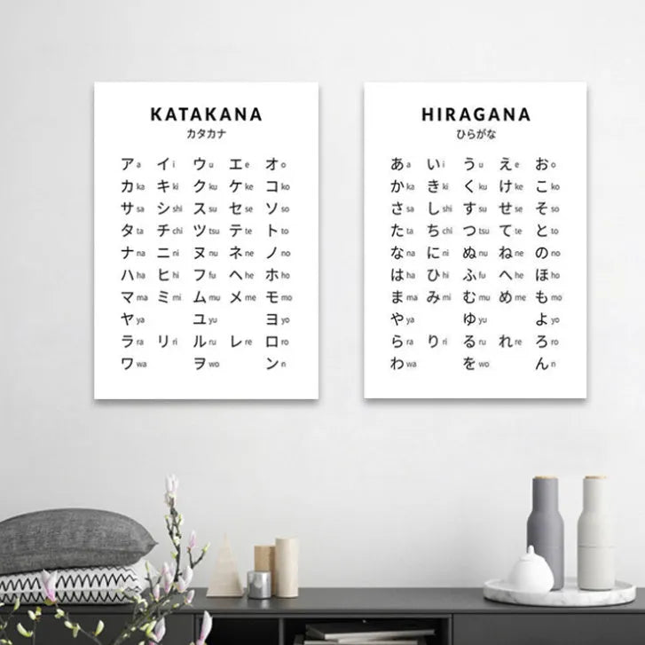 Modern minimalist canvas wall painting shown in multiple size options, available frameless or framed.