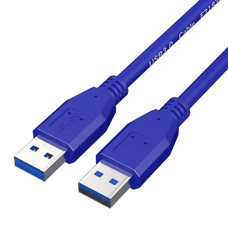 USB 3.0 data cable with nickel-plated connectors for external hard drive boxes, showing length options.