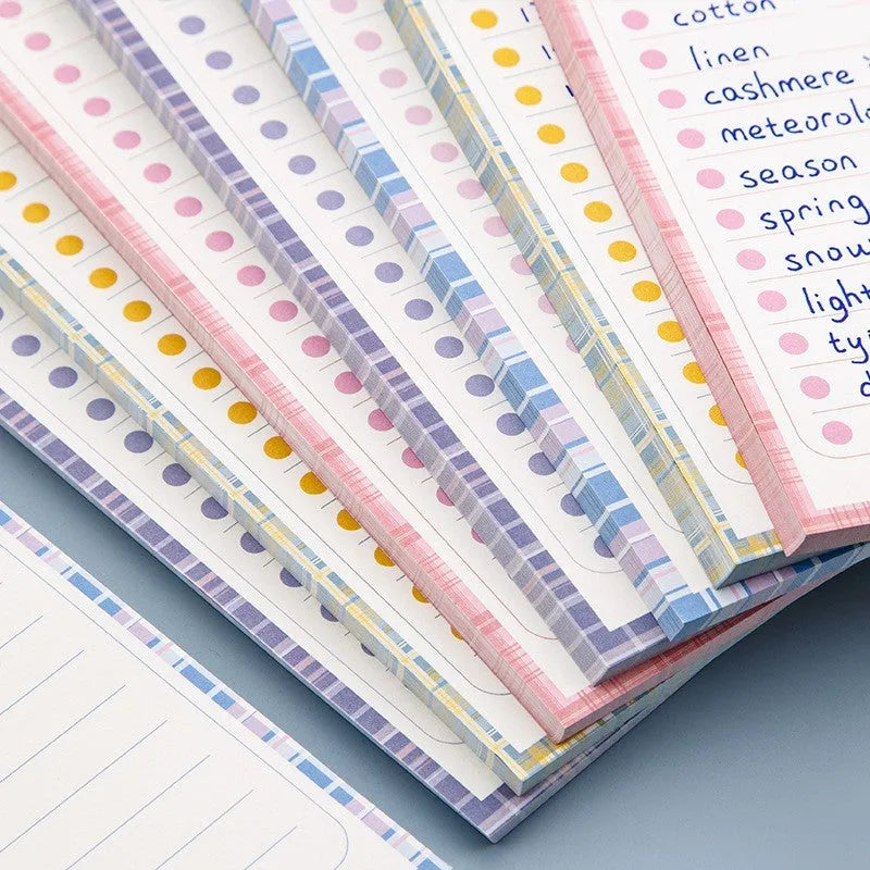 Ins Wind note book sticky pad with bear and bunny designs, 50 sheets, 91mm by 256mm