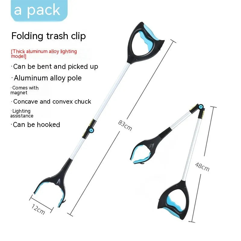 Multi-colour trash clip clamp in plastic and aluminium alloy for securing waste bags