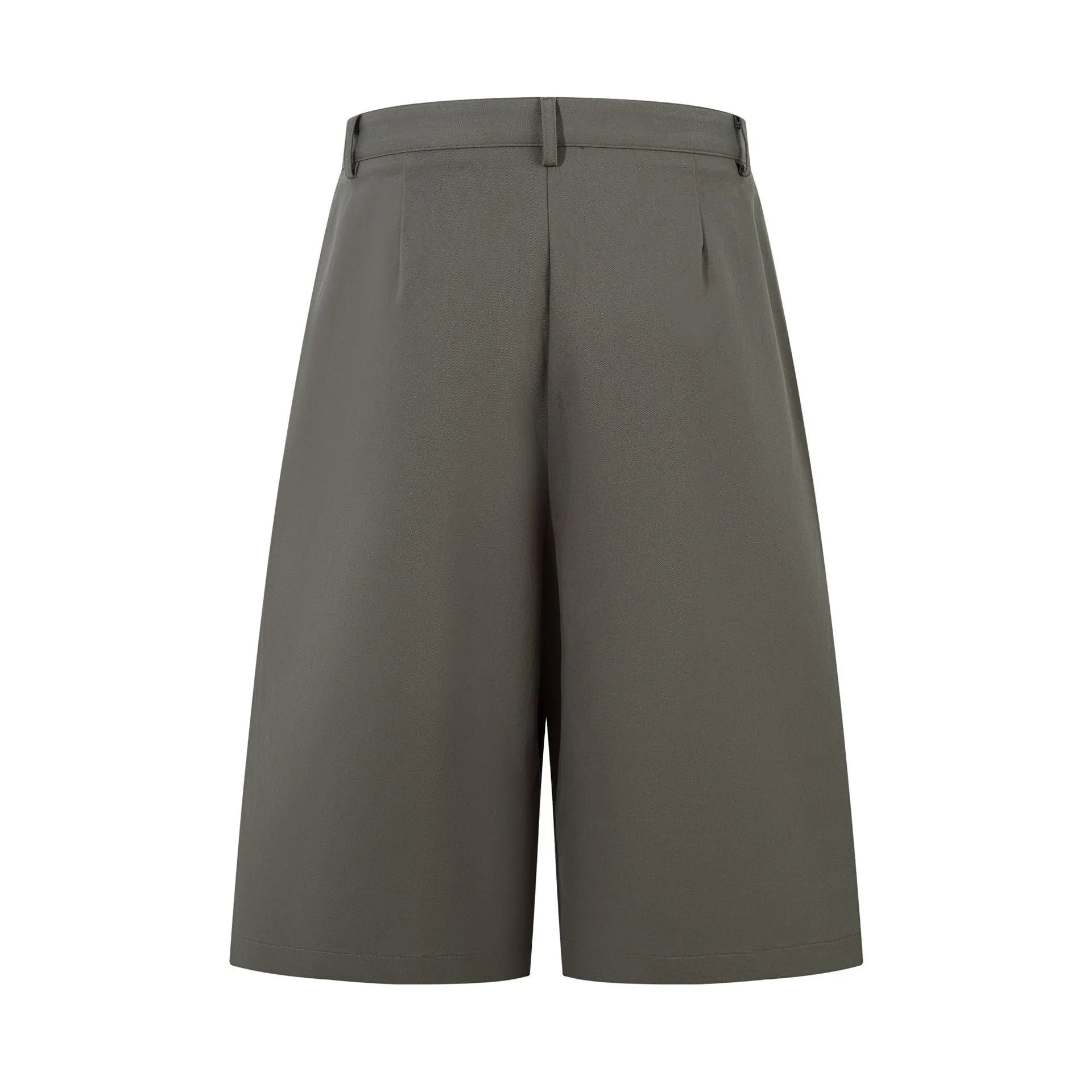 Retro wide leg straight cut denim trousers in mid-calf length, shown in black colour with loose fit silhouette