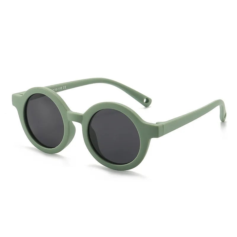 Children's silicone sunglasses for 0-3 years with UV400 protection and polarised TAC lenses
