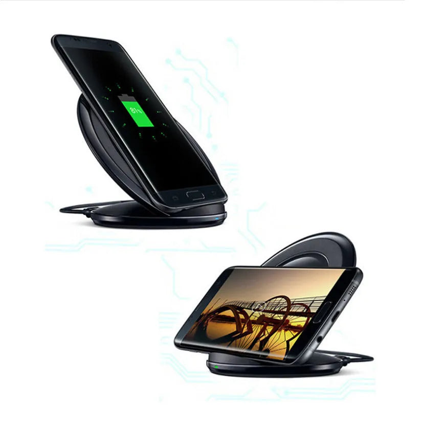 Qi wireless fast charger for Samsung Galaxy Note Edge in black or white colour options