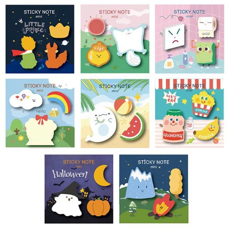 Halloween pumpkin pattern post-it note pad with 90 sheets 90x90mm