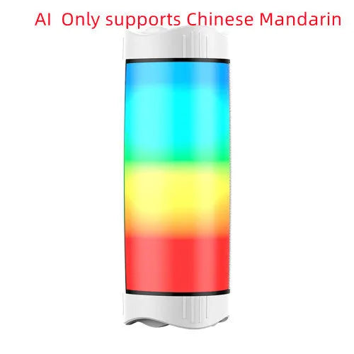 Intelligent Bluetooth speaker with multicolour neon light effects and 3000mAh battery