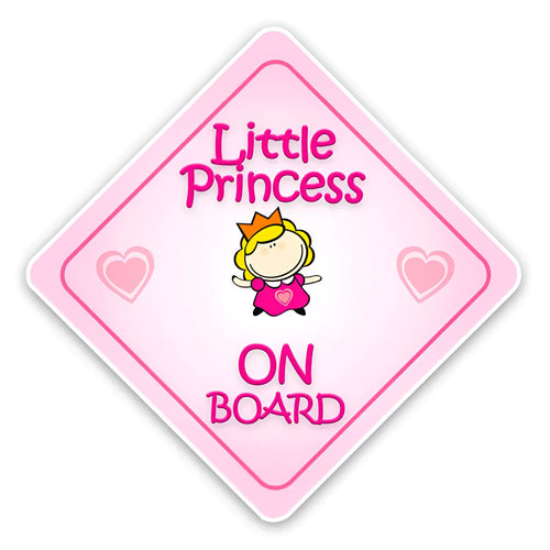 Baby on board reflective car bumper sticker on white background, showing example of baby-themed design.