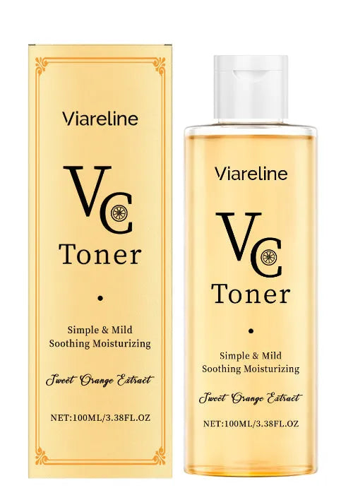 100ml bottle of moisturising facial toner with hyaluronic acid and vitamin C.