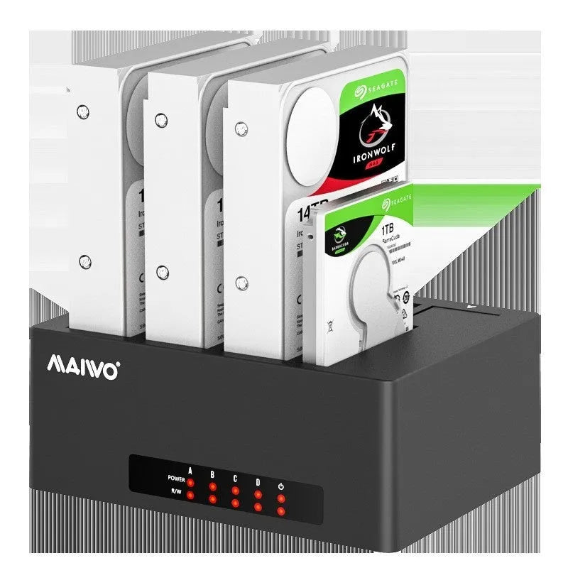 K3082 dual-disk hard disk dock for 2.5 and 3.5-inch SATA drives, ABS plastic housing